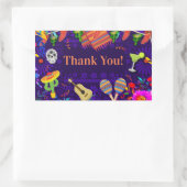 フィエスタお祝いバースデーパーティーチンコデマヨ 長方形シール (バッグ)