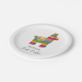 フィエスタとおもしろいピニャタラマガールファースト誕生日 ペーパープレート (アングル)