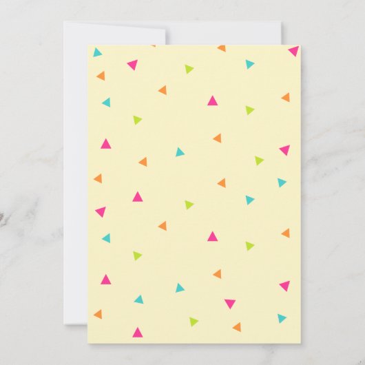 フィエスタとおもしろい誕生日パーティーの招待 招待状 (裏面)