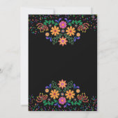 フィエスタとカラフルなスパイクの色鮮やかな花嫁の昼食会 招待状 (裏面)