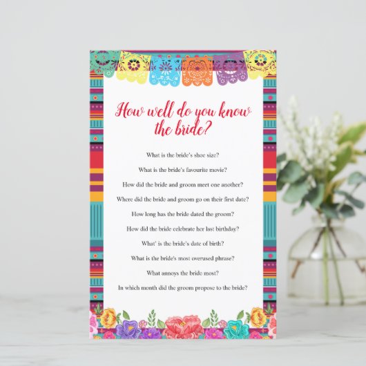 フィエスタどのように良く知っている花嫁ゲームカード (スタンド正面)