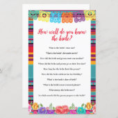 フィエスタどのように良く知っている花嫁ゲームカード (正面/裏面)