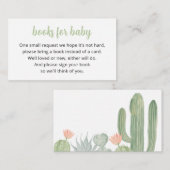 フィエスタのベビーカード用サボテン本 エンクロージャーカード (正面/裏面)