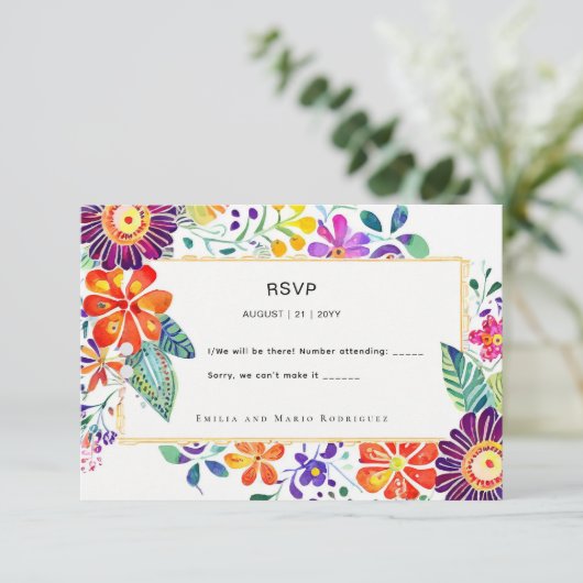 フィエスタの出欠確認 フォルカート フラワーズ 出欠カード (スタンド正面)