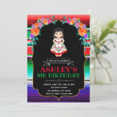 フィエスタの女の子の誕生日の招待 招待状 (スタンド正面)