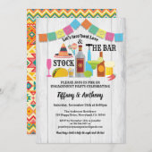 フィエスタはバーカップルのシャワーを出す 招待状 (正面/裏面)