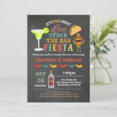 フィエスタは、バーカップルが黒板にシャワーを浴びる 招待状 (スタンド正面)