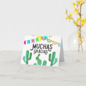 フィエスタをテーマにしたムチャスグラシアスサンキューカード カード (黄色い花)