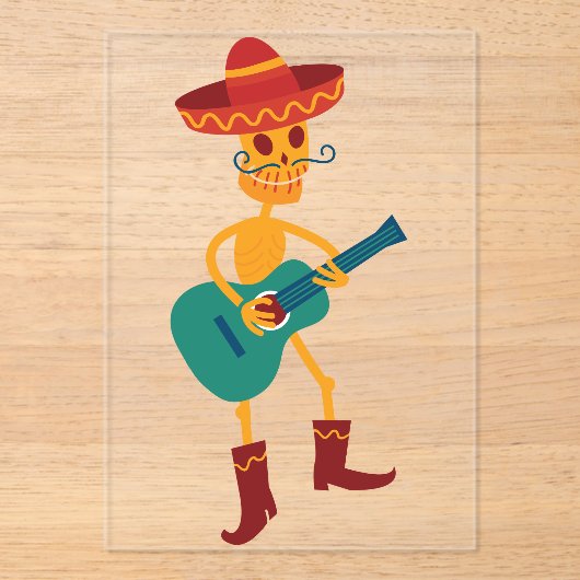 フィエスタアクリルパーティー招待状 アクリル招待状 (正面)