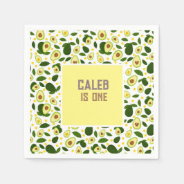 フィエスタアボカドホーリーグアカモレ1st誕生日パーティー スタンダードカクテルナプキン