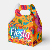 フィエスタイエローカラフルフローラニュートラルベビーシャワー フェイバーボックス (裏面サイド)