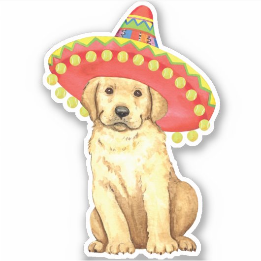 フィエスタイエロー・ラブラドール・レトリーバービニールシール シール (正面)