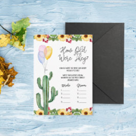 フィエスタウェディングシャワー彼らはゲームカードを何歳だった エンクロージャーカード