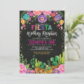 フィエスタウェディングレセプションメキシコフローラパーティー 招待状 (スタンド正面)
