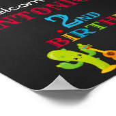 フィエスタウェルカムパーティーサイン最初のフィエスタメキシコの男の子 ポスター (角)