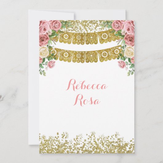 フィエスタウエスタンメキシコダスティバラ金ゴールドキンセアニラ 招待状 (裏面)