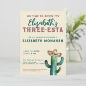 フィエスタウォーターカラーサボススリーエスタ誕生日 招待状 (スタンド正面)