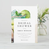 フィエスタウォーターカラーブライダルシャワー招待 招待状 (スタンド正面)