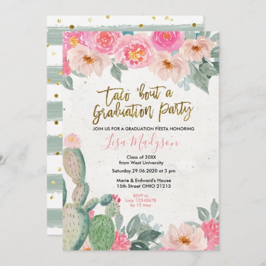 フィエスタエクセションパーティ招待状 招待状 (正面/裏面)