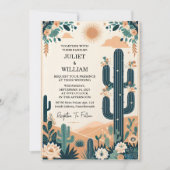 フィエスタエレガントサボスフローラメキシコ結婚ズに参加 招待状 (正面)