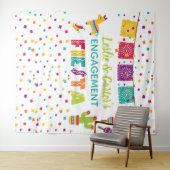 フィエスタエンゲージメントシャワーバックドロップ - ピニャータWH タペストリー (インサイチュ(横))