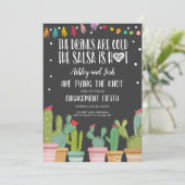 フィエスタエンゲージメント招待 ブライダルシャワー カップル 招待状 (スタンド正面)