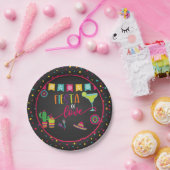 フィエスタオブラブウェディングシャワーパーティープレート ペーパープレート (パーティー)