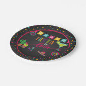 フィエスタオブラブウェディングシャワーパーティープレート ペーパープレート (アングル)