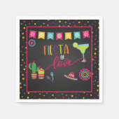 フィエスタオブラヴウェディングシャワーナプキン スタンダードカクテルナプキン (正面)