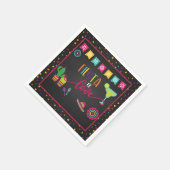 フィエスタオブラヴウェディングシャワーナプキン スタンダードカクテルナプキン (角)