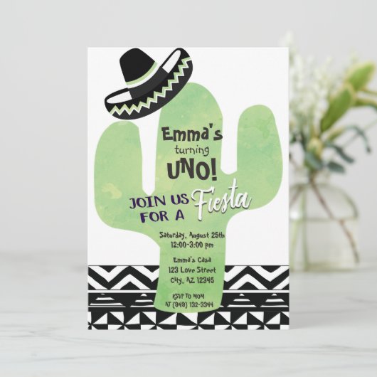 フィエスタカクタスサウス誕生日パーティー 招待状 (スタンド正面)