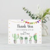 フィエスタカクタスブライダルシャワーありがとう サンキューカード (スタンド正面)