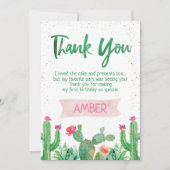 フィエスタカクタス誕生日サンキューカード 招待状 (正面)