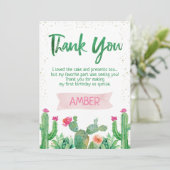 フィエスタカクタス誕生日サンキューカード 招待状 (スタンド正面)