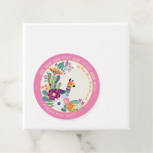 フィエスタカクティラマフォークフラワーズピンクカスタム フェイバータグ (インサイチュ)