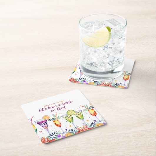 フィエスタカクテルカスタム スクエアペーパーコースター (インサイチュ)