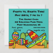 フィエスタカスタマイズ誕生日招待状 招待状 (裏面)