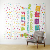 フィエスタカップルのシャワー背景 – WH タペストリー (インサイチュ(横))