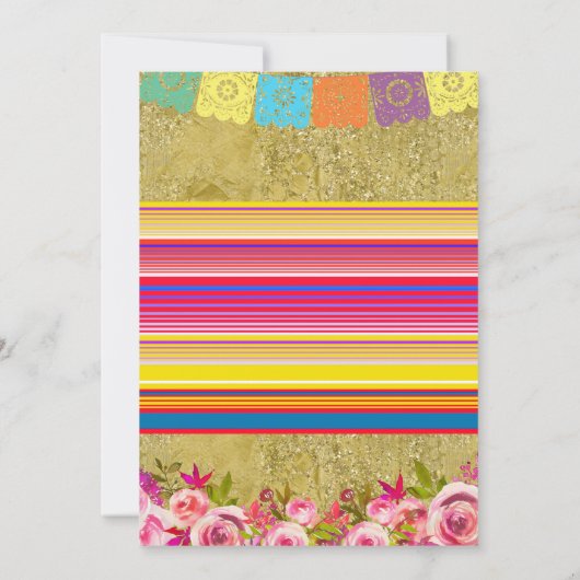 フィエスタカップルシャワー招待状フローラ 招待状 (裏面)