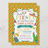 フィエスタカップルシャワー 招待状 (正面/裏面)