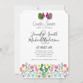 フィエスタカップルズシャワーフォークアートフラワーズ 招待状 (正面)