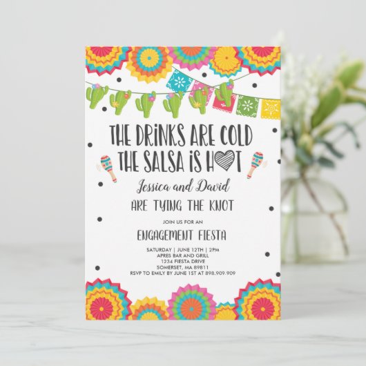 フィエスタカップル婚約パーティブライダルフィエスタインヴィ 招待状 (スタンド正面)