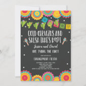 フィエスタカップル婚約パーティブライダルフィエスタinv 招待状 (正面)