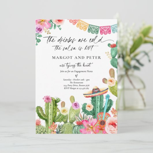 フィエスタカップル婚約フィエスタサクタスメキシコ 招待状 (スタンド正面)