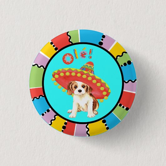 フィエスタカバリエ 缶バッジ (正面)