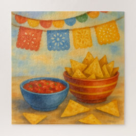 フィエスタカラフルウォーターカラーチップとサルサシーン ジグソーパズル