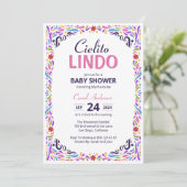 フィエスタカラフルシエリトリンドメキシカンベイビーシャワー 招待状 (スタンド正面)