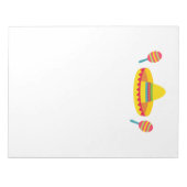 フィエスタカラフルソンブレロハットマラカス ノートパッド (正面)