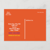 フィエスタカラフルチンコデマヨハガキ招待状 インビテーションポストカード (裏面)