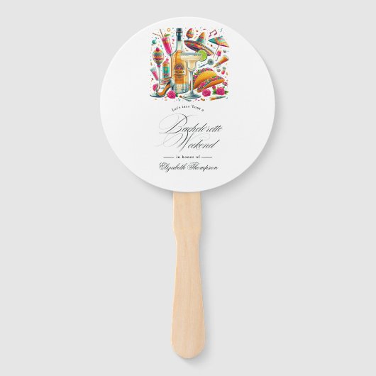 フィエスタカラフルバチェロレッテ週末の日程 ハンドファン (正面)